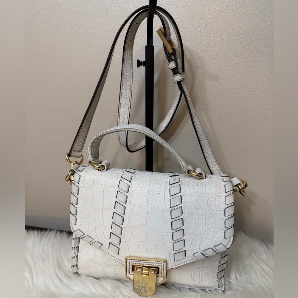 💄RARE💄 Aimee Kestenberg Faux Croco Leather Crossbody Bag